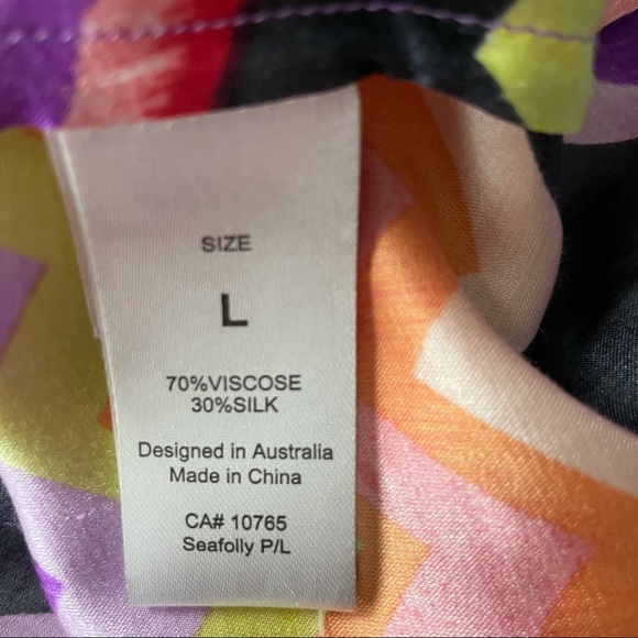 Seafolly Chevron Patterned Cover-up/Dress L - Picture 8 of 8